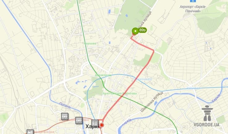 Маршрутка 89э в Харькове: маршрут в 2021 году.