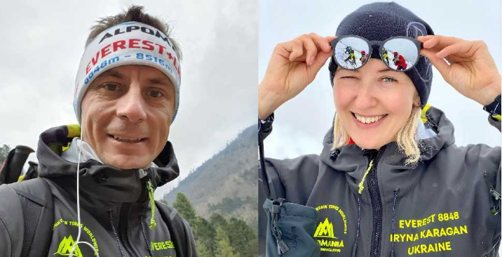 Харьковчанин Валентин Сипавин и альпинистка из Днепра Ирина Караган. Фото: 4sport.ua