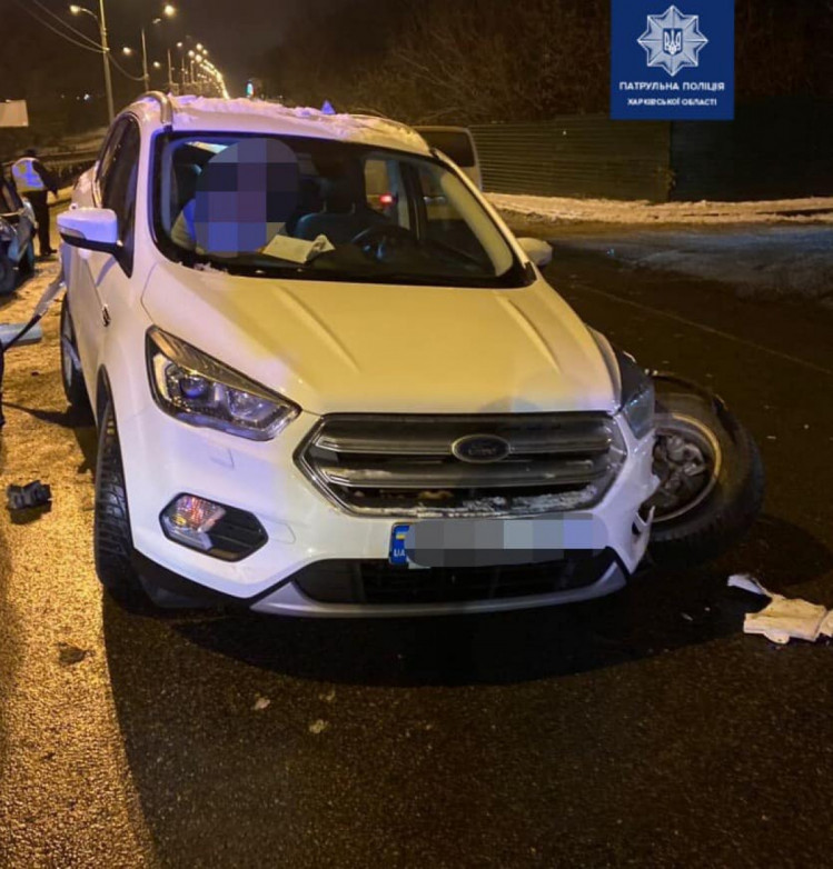 ДТП произошло на ул. Дача, 55. Фото патрульной полиции Харьковской области