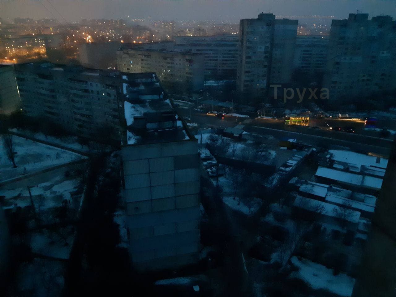 Масштабный блек-аут на Северной Салтовке.