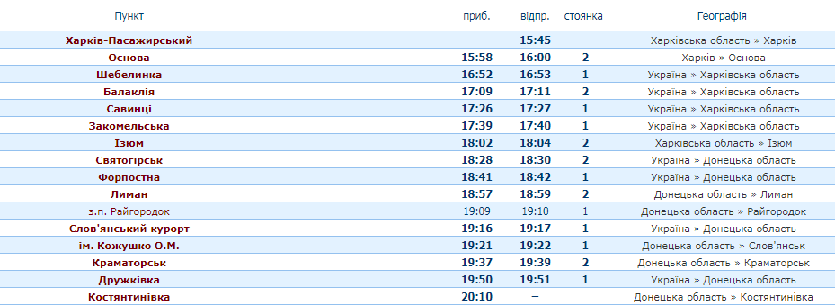 Делает меньше остановок: изменилось расписание движения электрички Харьков &mdash; Константиновка фото 1