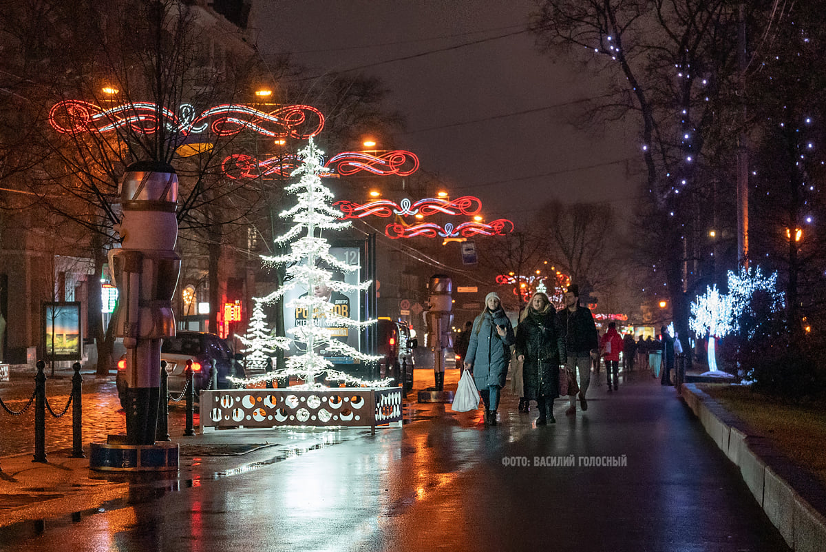 Как украсили Харьков к Новому году.