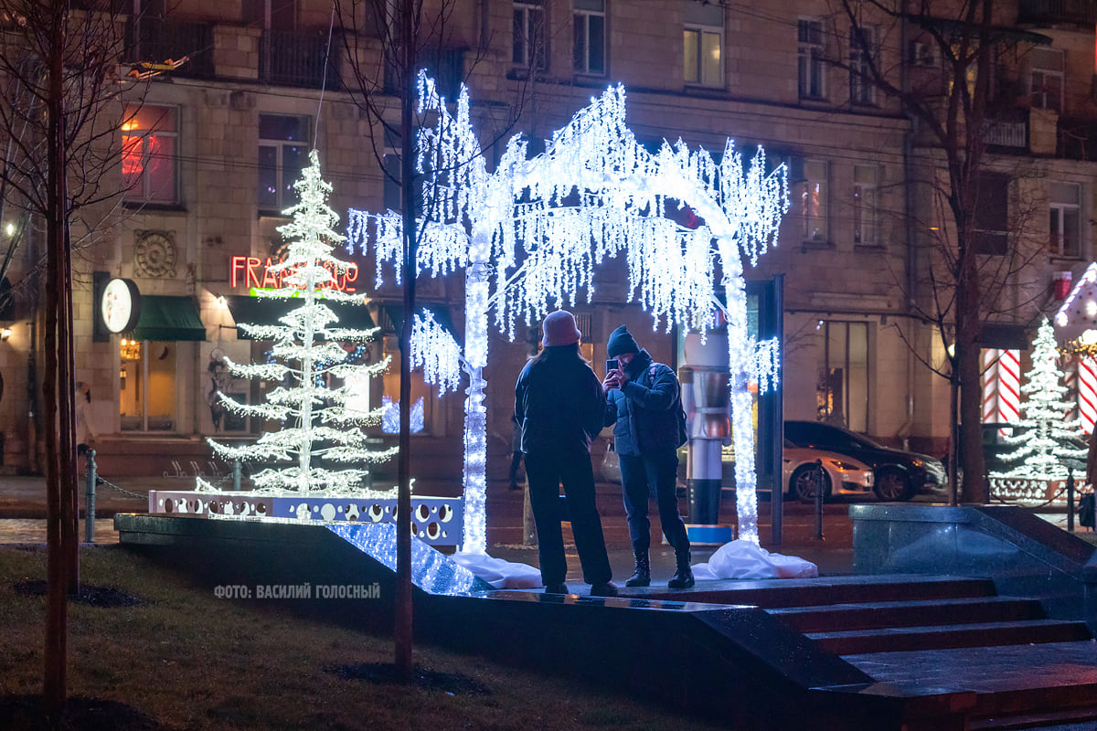 Как украсили Харьков к Новому году.