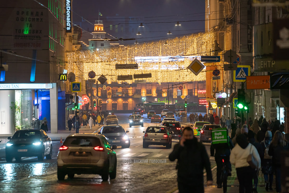 Как украсили Харьков к Новому году.