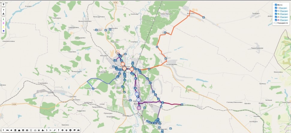 Раньше, чем в Харькове: в Купянске можно отследить маршрутки онлайн фото 2 1