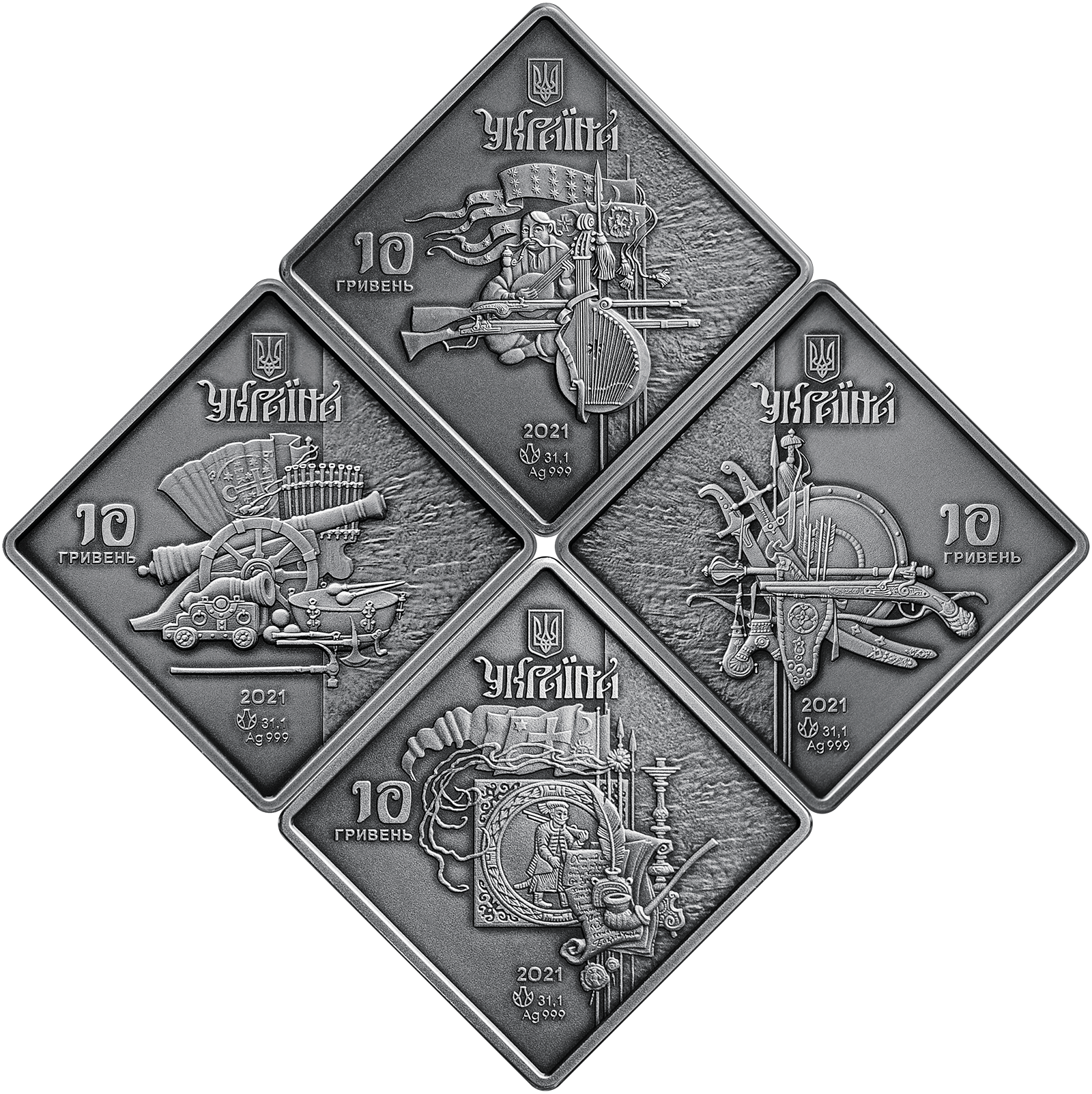 В Украине появятся монеты в форме ромба.