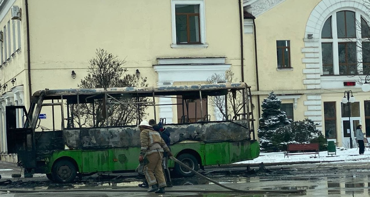 Пассажиров в салоне не было. Фото: @h_saltovka