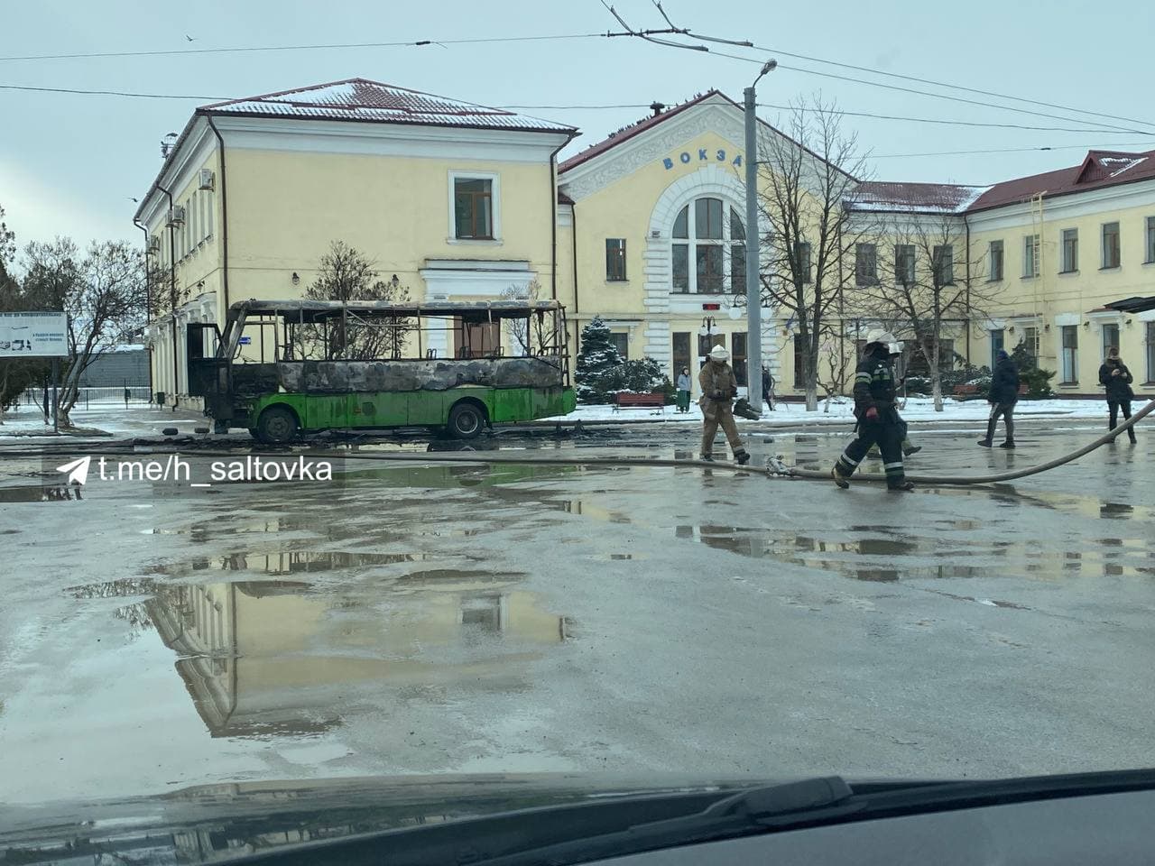 Пожар потушили за 40 минут. Фото: @h_saltovka