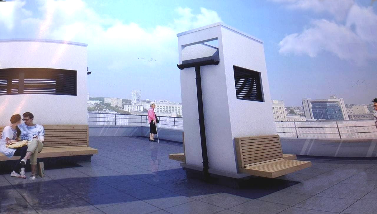 Ограждение из стекла, новый лифт: смотровая площадка Госпрома готова на 70% фото 4 3