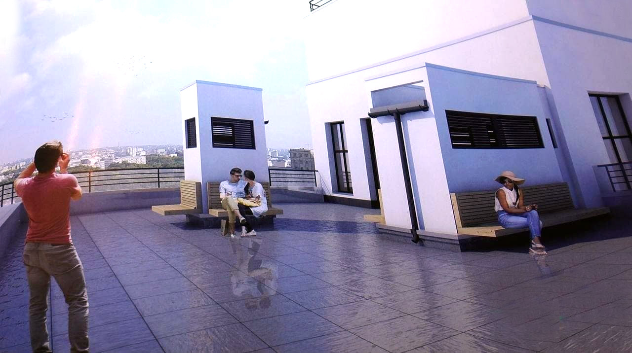 Ограждение из стекла, новый лифт: смотровая площадка Госпрома готова на 70% фото 1