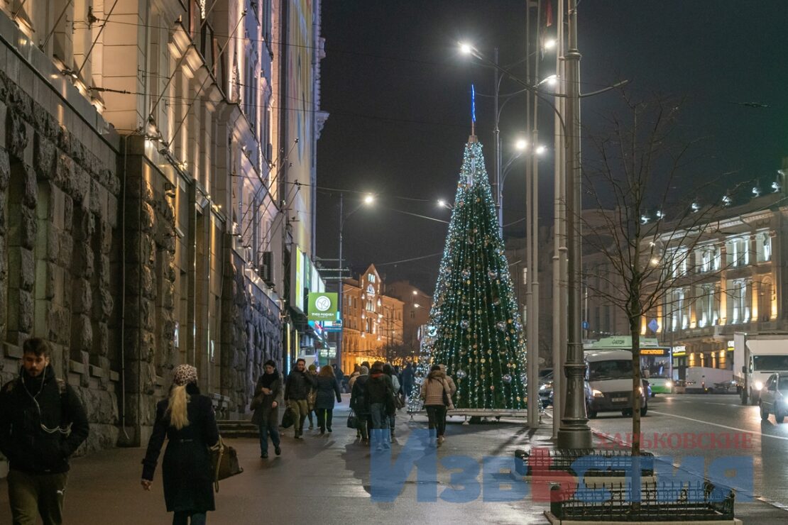 Как украсили Харьков к Новому году.