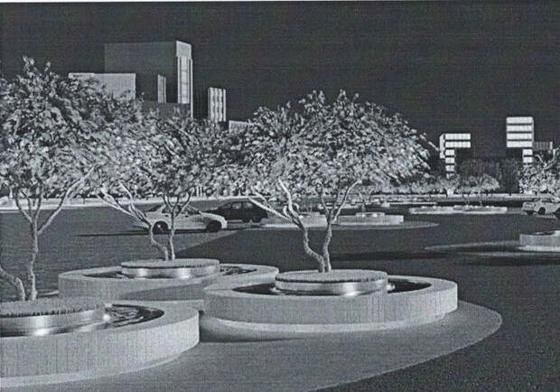 Фотофакт: на площади Свободы устанавливают передвижные клумбы фото 1