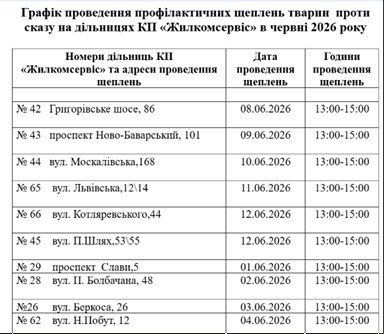 В Харькове будут бесплатно вакцинировать домашних животных против бешенства: график и адреса фото 1