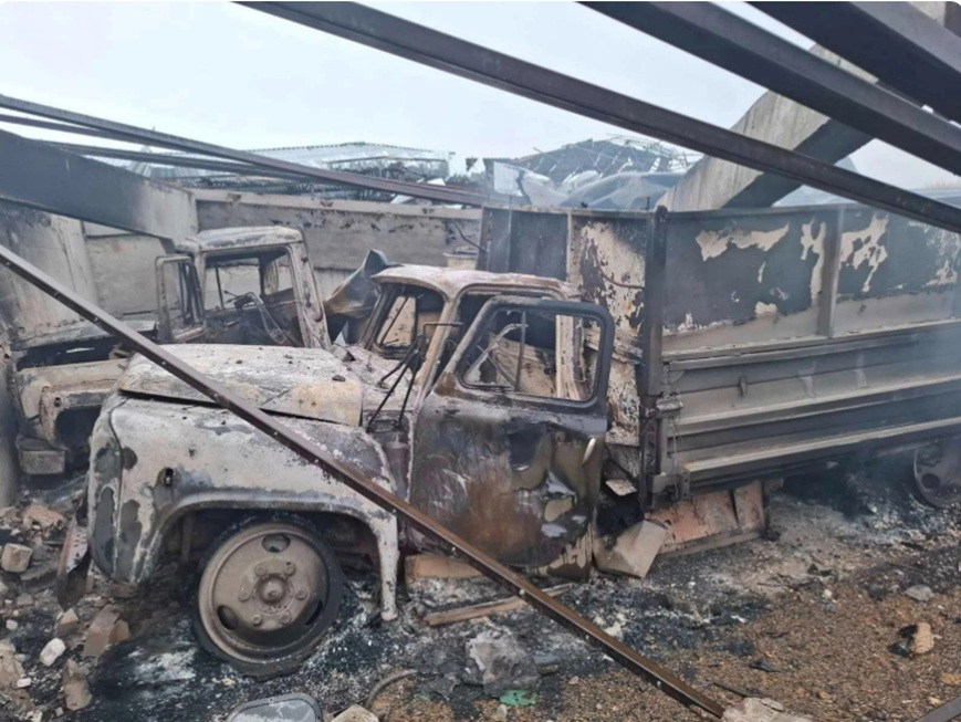 На Харківщині росіяни обстріляли агропідприємство.