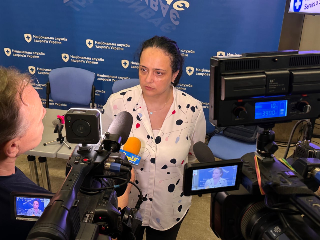 Глава Національної служби здоров'я України Наталія Гусак.