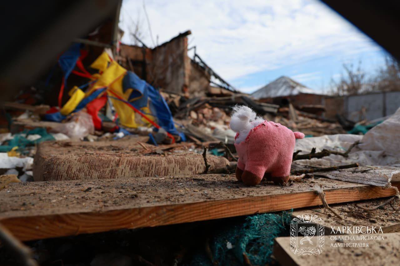 Семья только заселилась: погибший в Богодухове отец был демобилизованным военным.