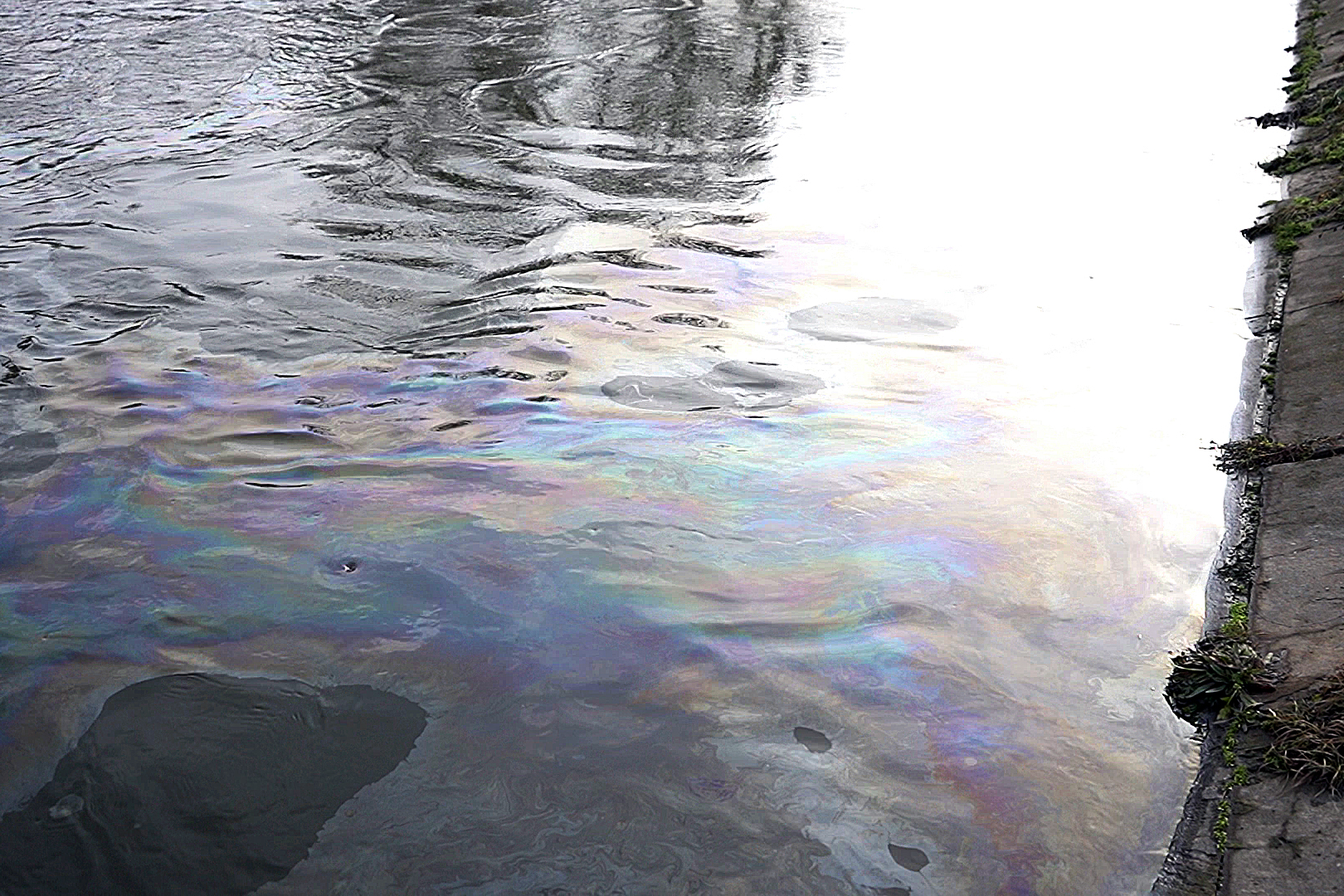 На харьковских реках устанавливают боновые заграждения от нефтепродуктов.