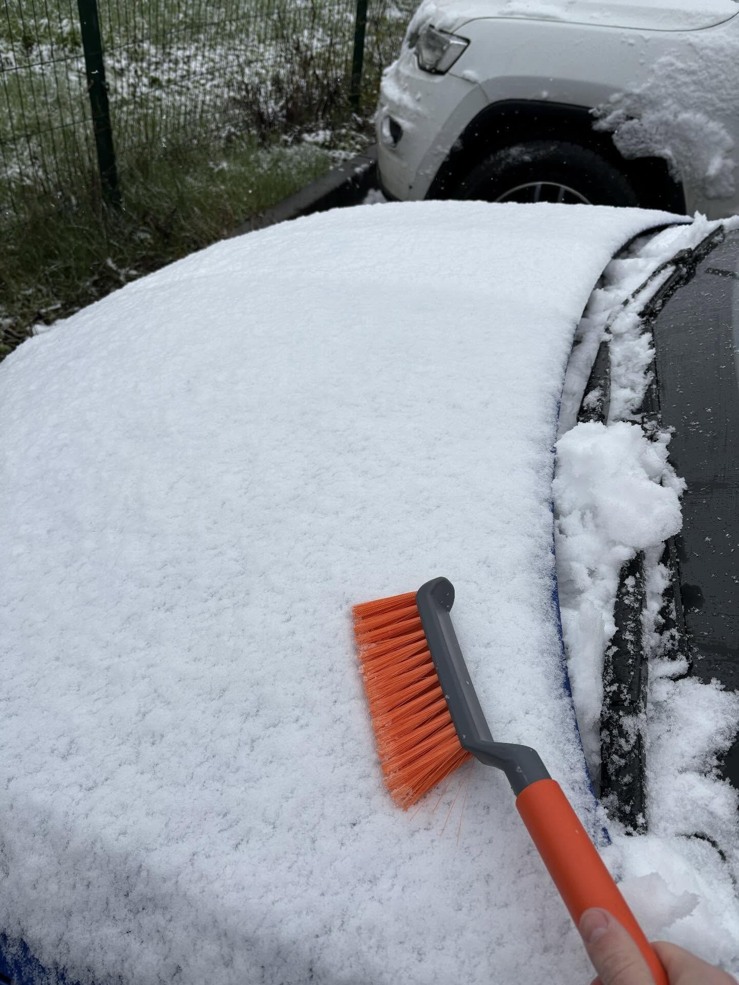 Харьков в конце апреля засыпало снегом.