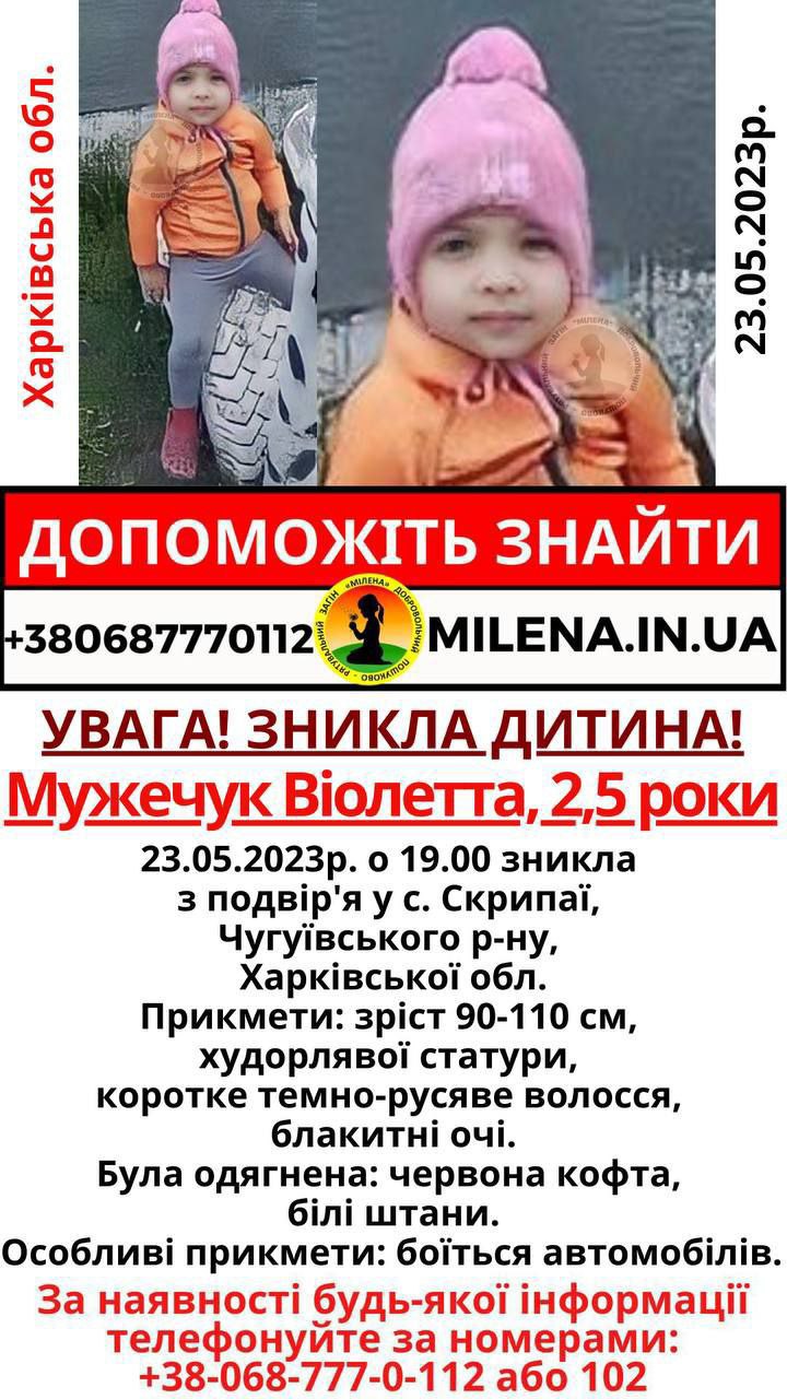 Харківська поліція просить допомогти у пошуках дворічної Віолетти.