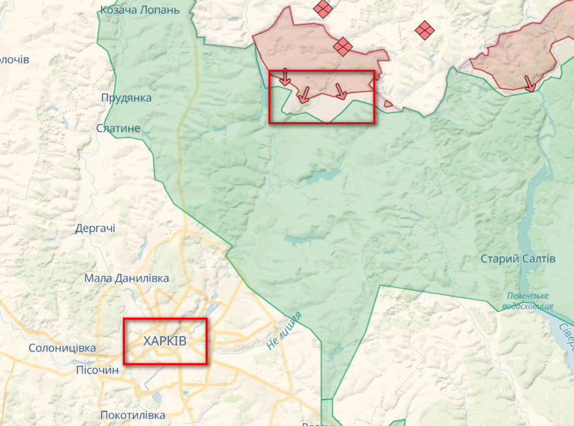 Липці щодо Харкова.