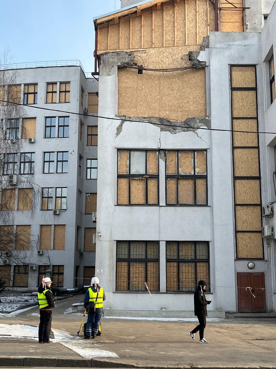 В Харькове начали лазерное сканирование здания Госпрома.