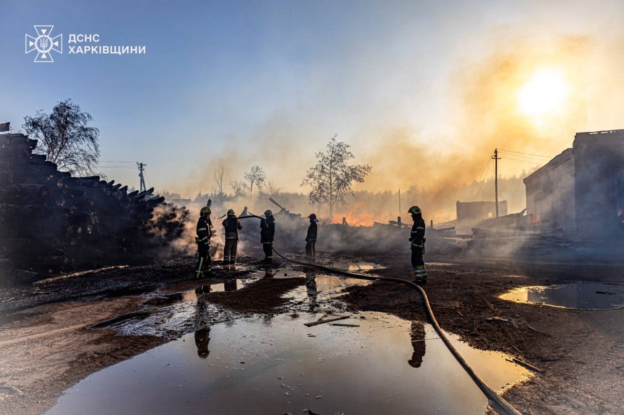 В окрестностях Изюма горят гектары леса.