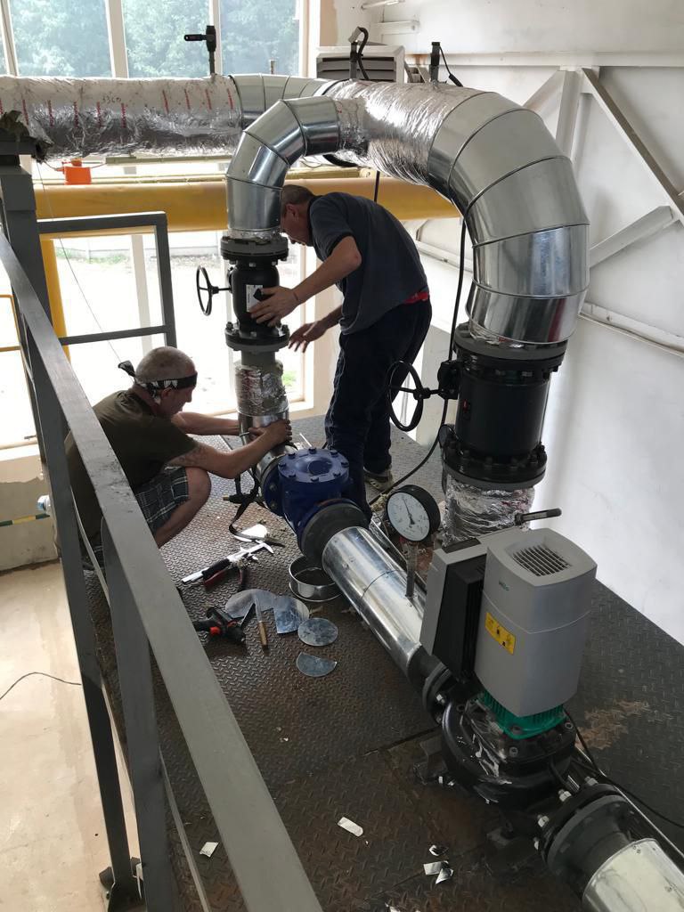 Rак идет восстановление котельных Северной Салтовки и Пятихаток.