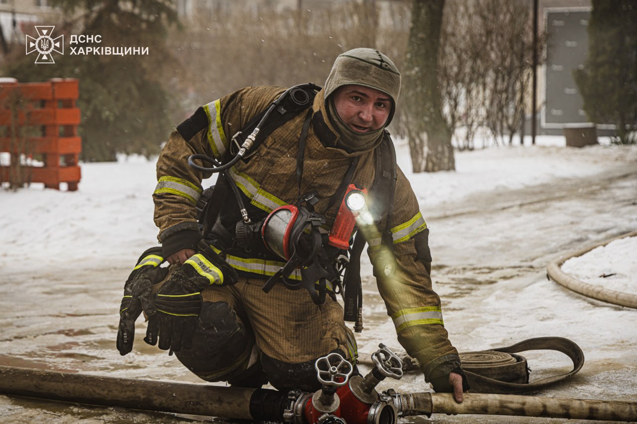 В Харькове сгорело кафе.