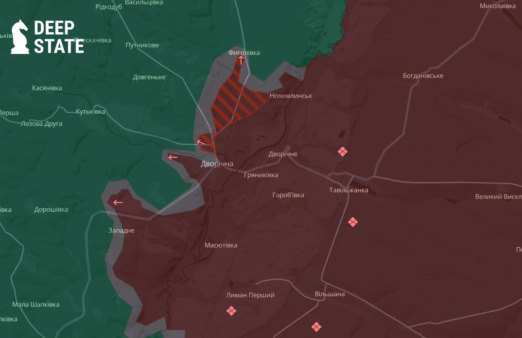 Российские войска продвинулись на Купянском направлении &mdash; DeepState  фото 1