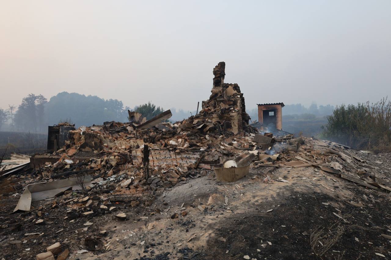 Перекинувся із Донецької області: в Ізюмському районі продовжують боротися із лісовою пожежею.