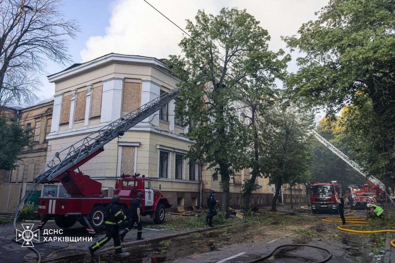 Харківський художній музей постраждав від удару БПЛА.