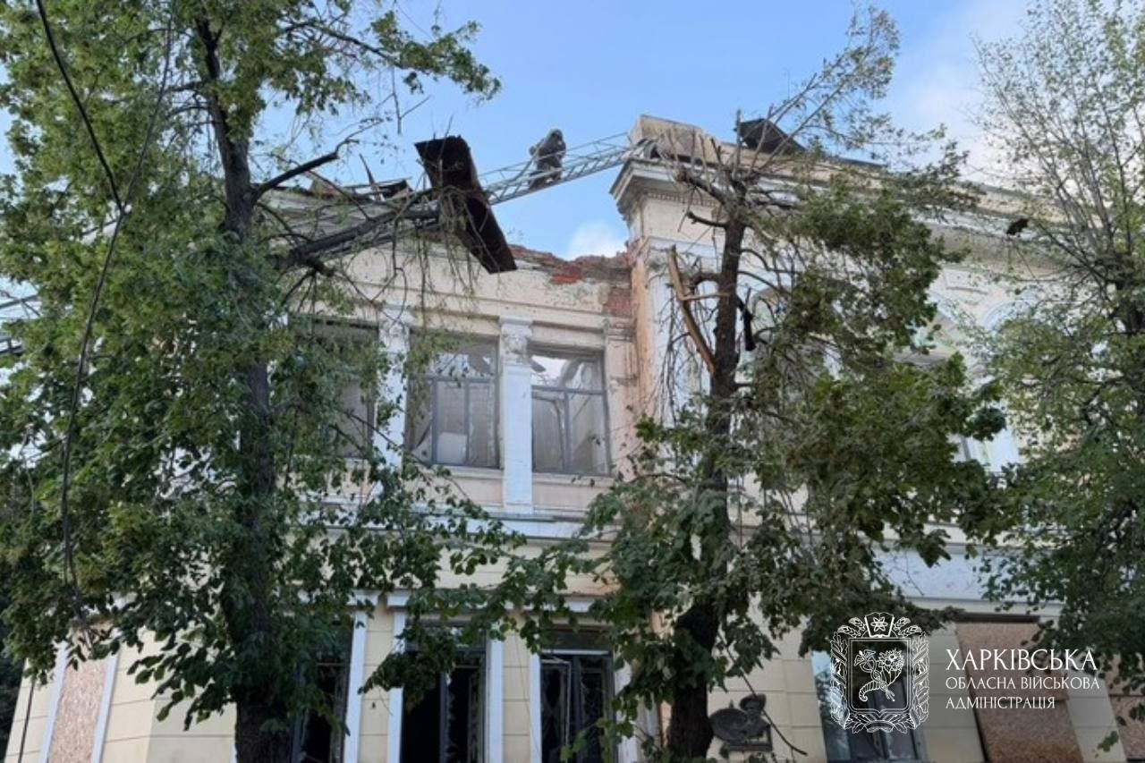 Харківський художній музей постраждав від удару БПЛА.