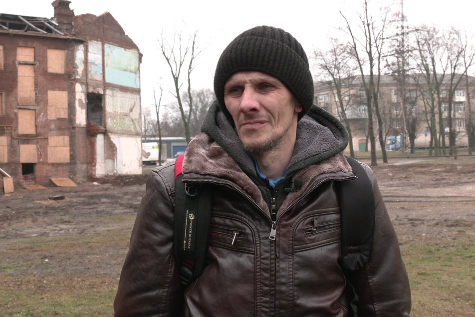 Вадим Решетников, житель общежития по ул. Ахиезеров. Декабрь 2022 года.