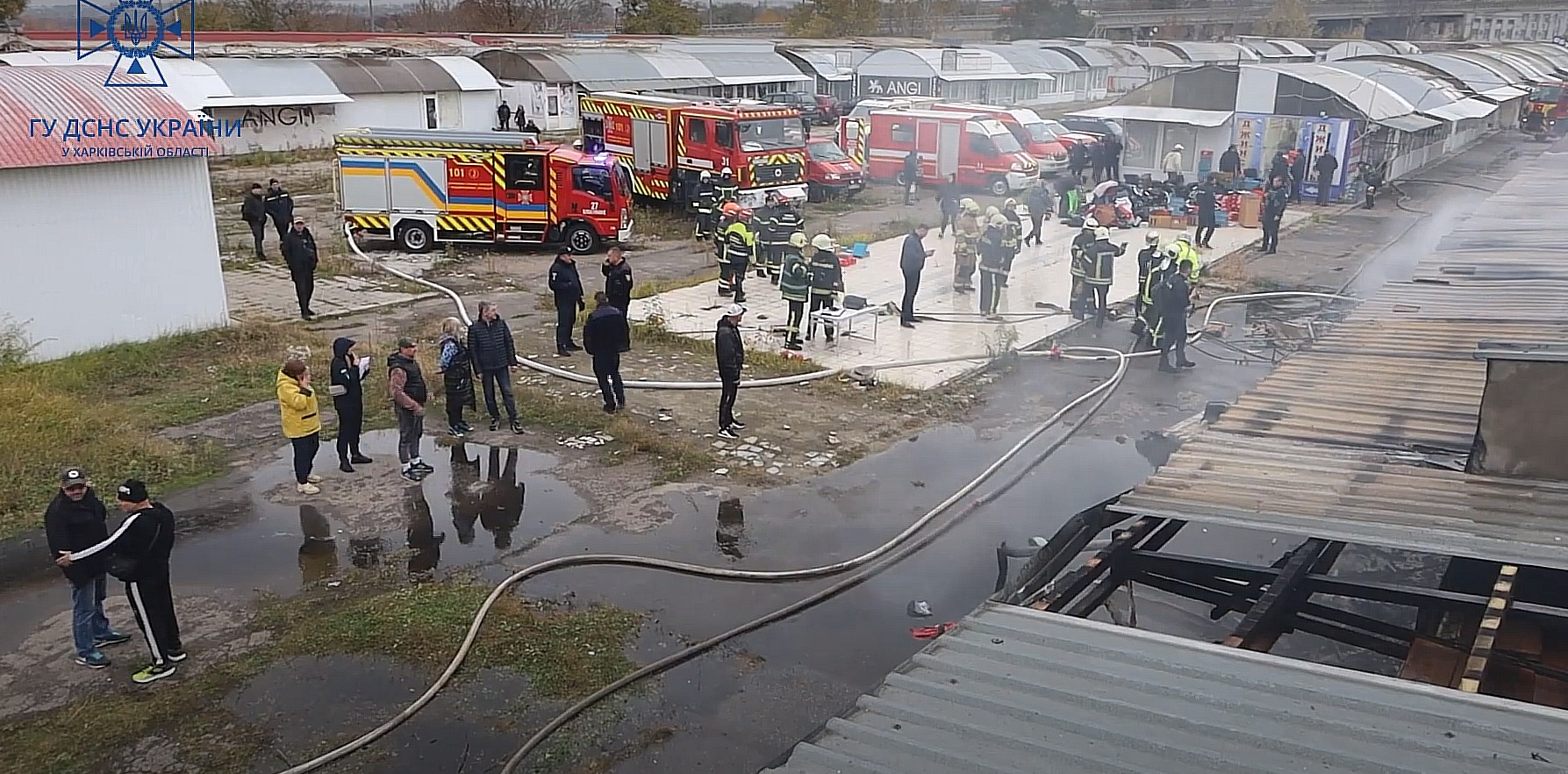 У Харкові горів ринок.