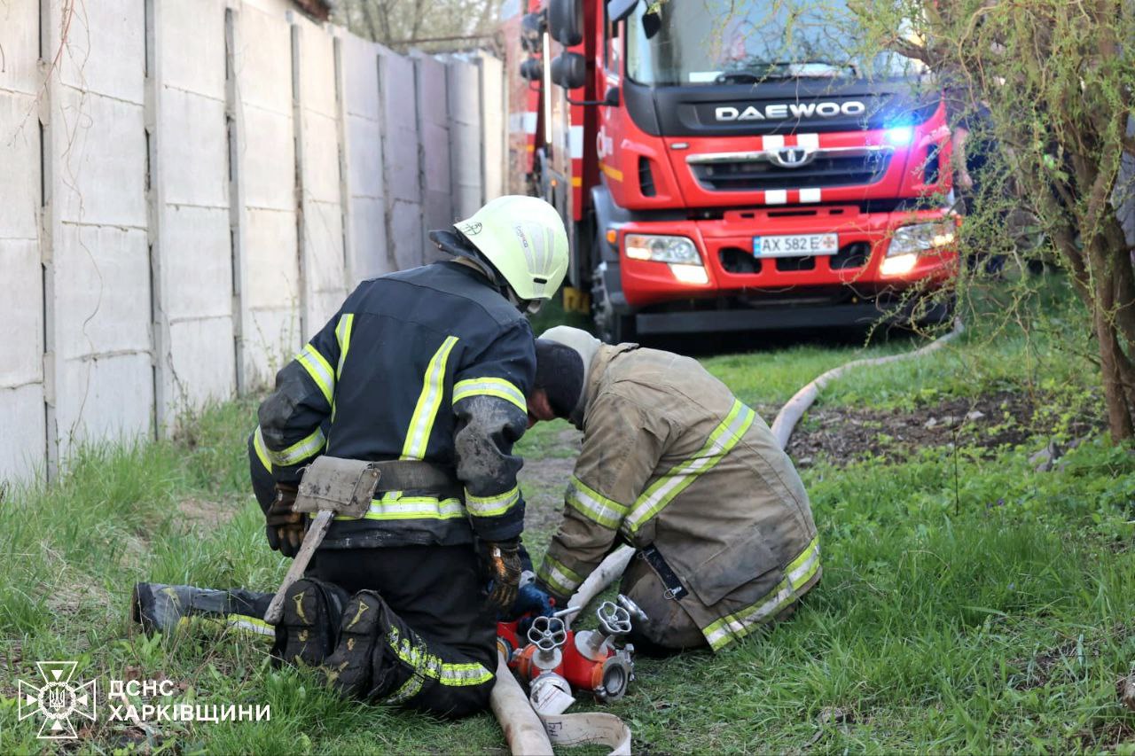 В Немышлянском районе масштабный пожар.