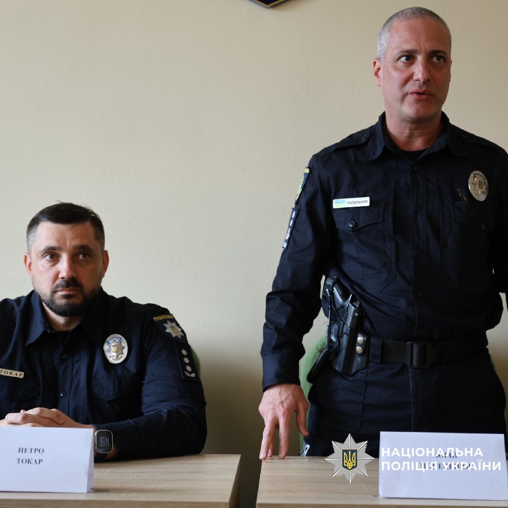 Начальник территориального подразделения полиции в городе Люботин Юрий Попельнюк.