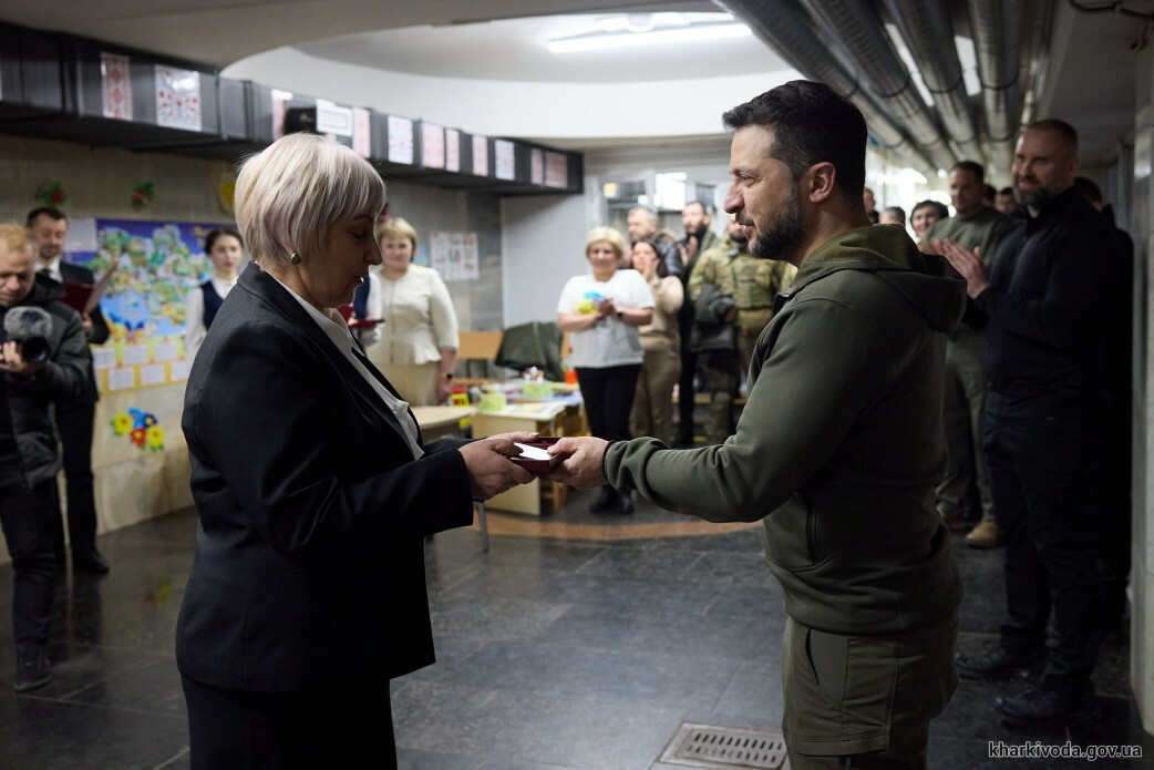 Володимир Зеленський відвідав метрошколу у Харкові.