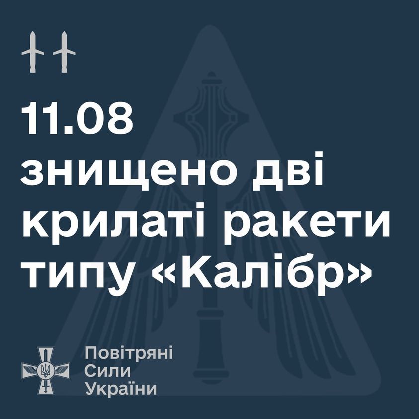Под Харьковом ВСУ сбили две крылатые ракеты.
