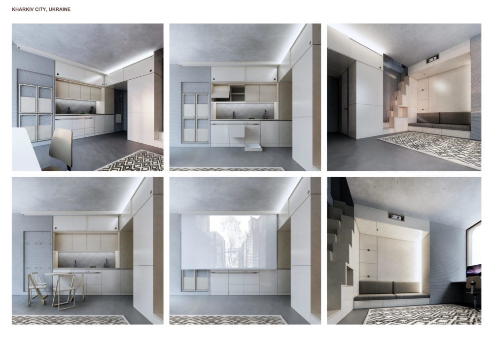 Интерьер жилого модуля.