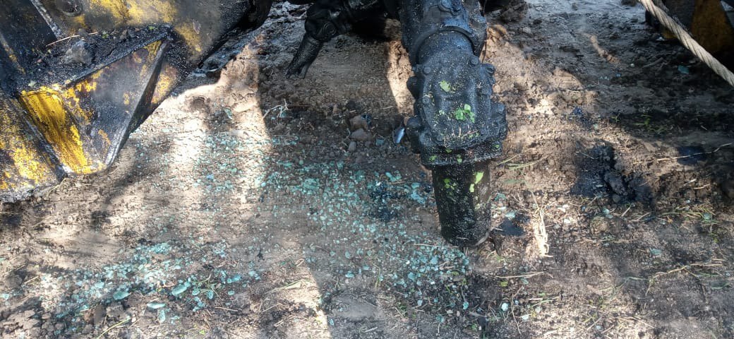 В Ізюмському районі трактор наїхав на вибуховий пристрій.