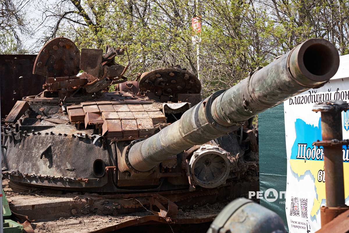 У Харкові відкрито виставку захопленої російської техніки.