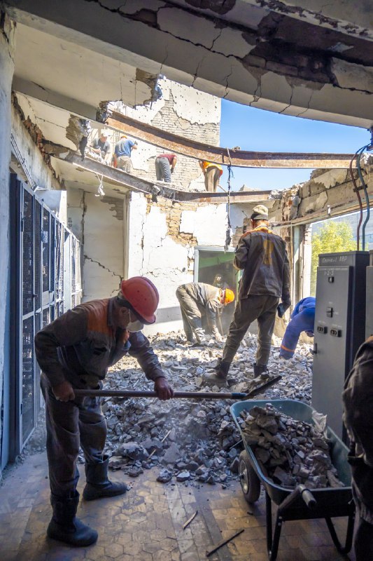 В мэрии показали, что осталось от ТЭЦ-3 после обстрела.