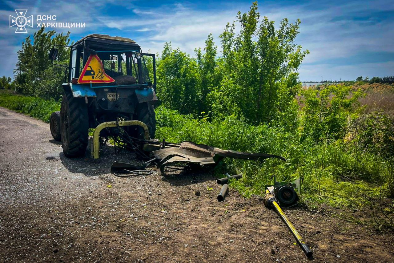 В Балаклее трактор подорвался на мине.