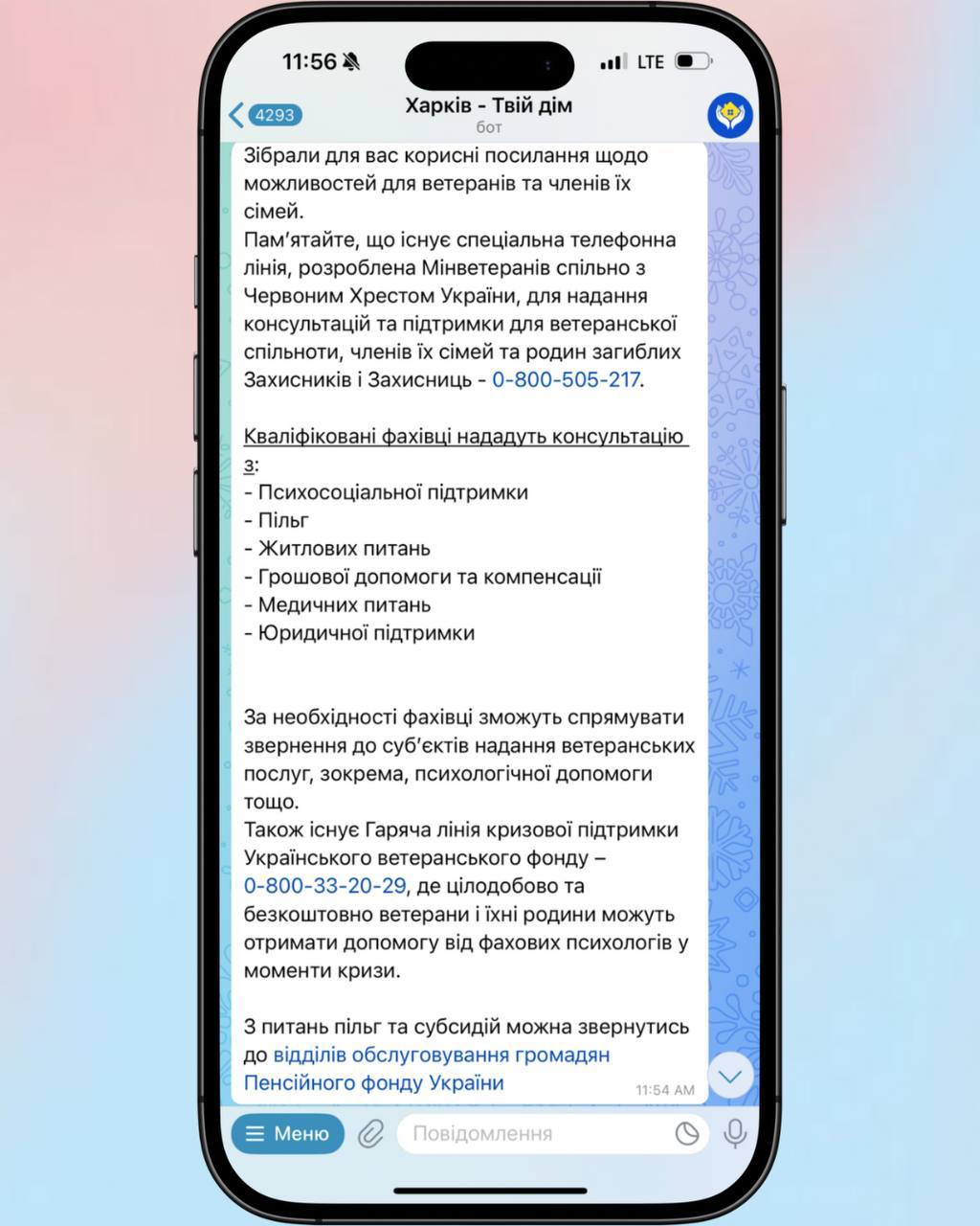 Пільги, вакансії, гранти: всі послуги для ветеранів в одному чат-боті фото 5 4