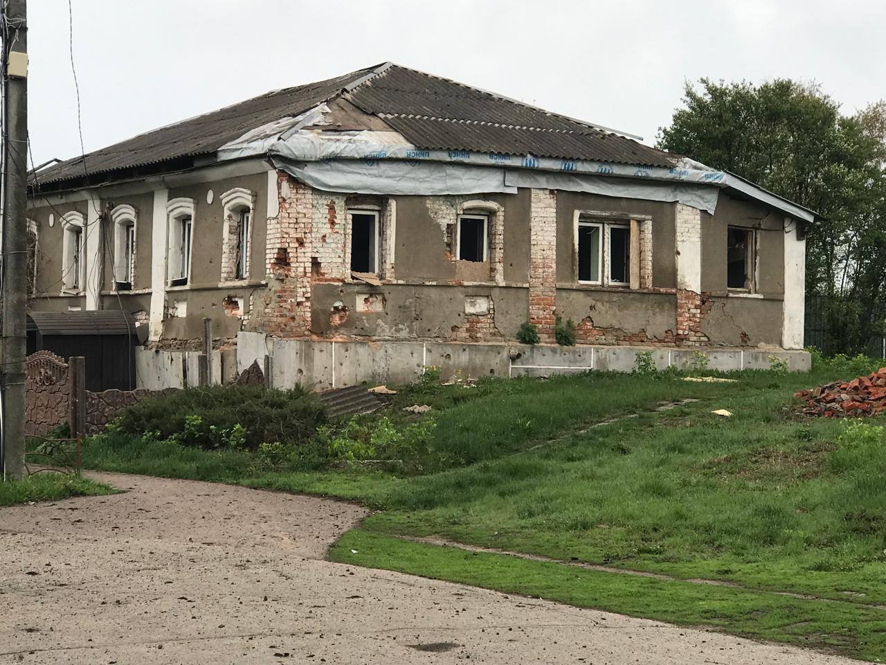 Обстрел Золочева 23 апреля.