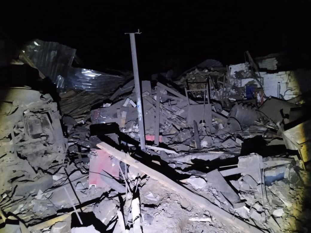 Наслідки обстрілу Купʼянська - фото: www.facebook.com/police.kharkov