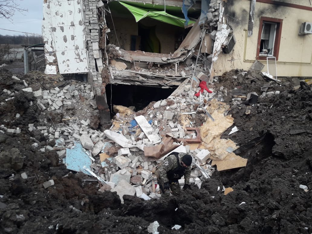 В полиции показали последствия ночных обстрелов Харьковщины