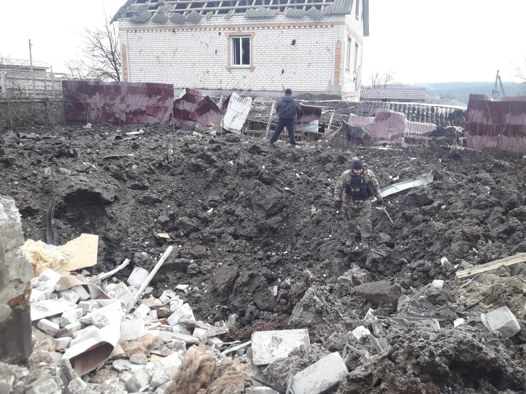 В полиции показали последствия ночных обстрелов Харьковщины