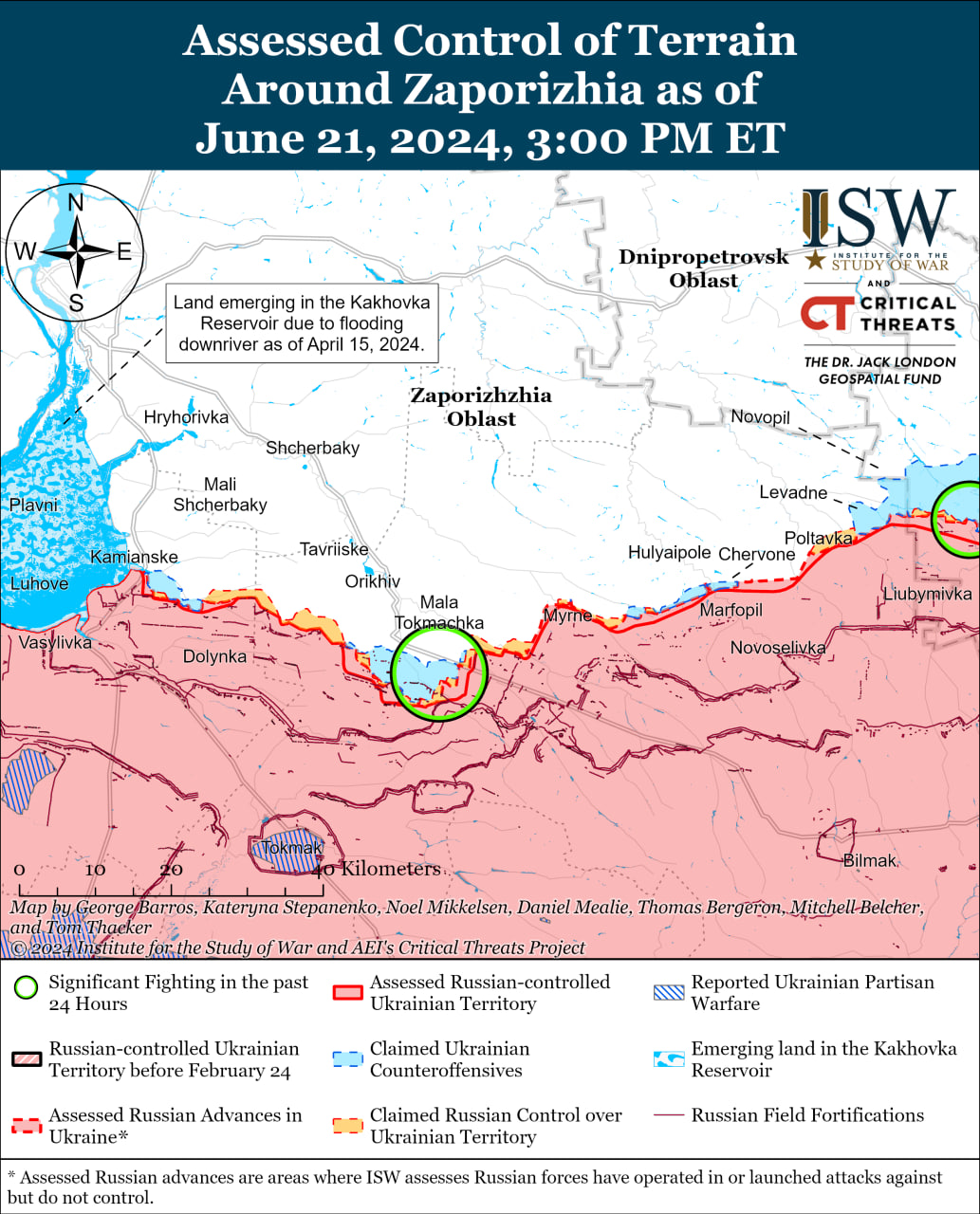 Карта боевых действий.