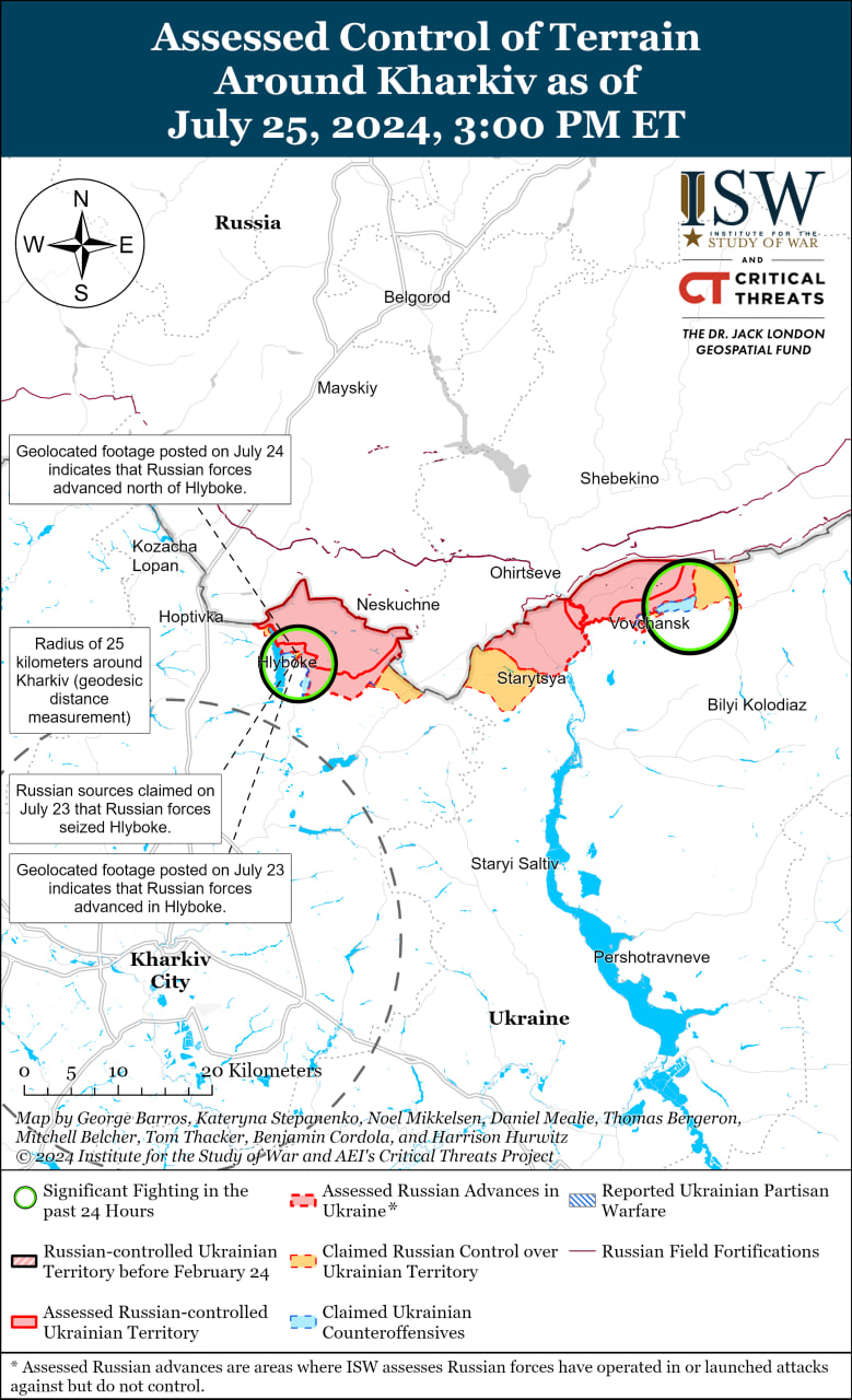 Карта боевых действий.